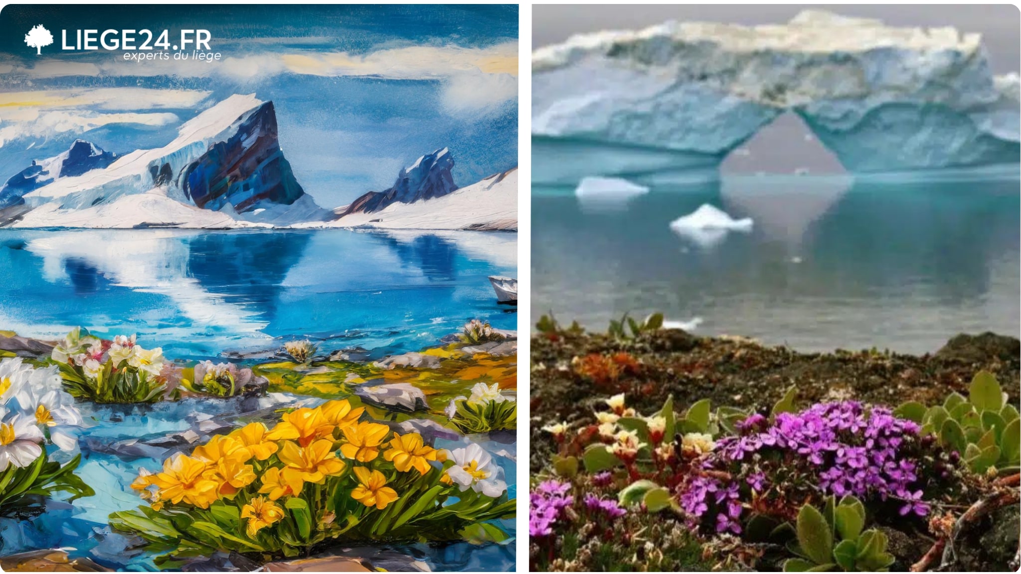 co2e, fleurs de l'antarctique et ges