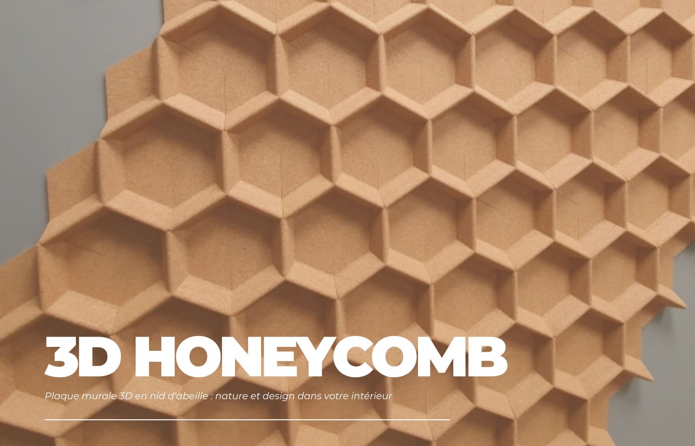 3D Honeycomb wall plug: natur og design i dit interir