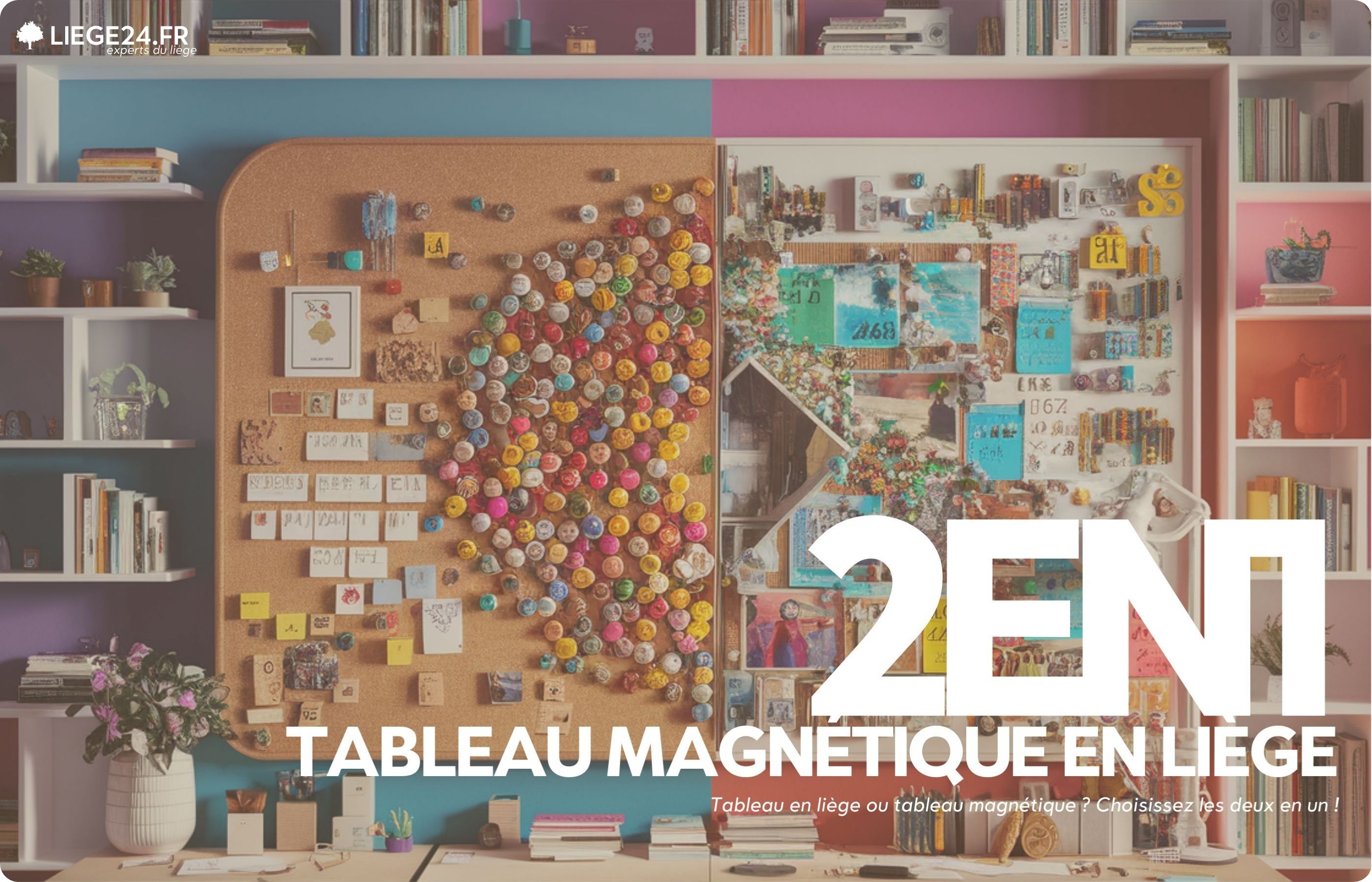 Tableau en lige ou tableau magntique ? Choisissez les deux en un !