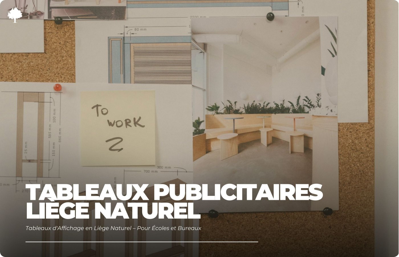 Opslagstavler i Naturkork  Til Skoler og Kontorer