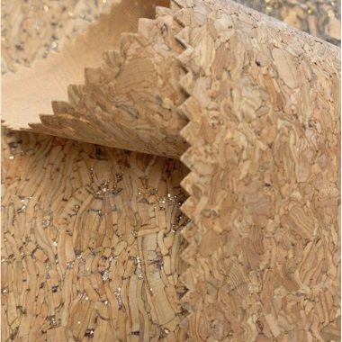 100% Natural Shine Cork Leather Sheet - Eco-Friendly Cork Leather Sheet And Natural Cork Textile Fabric Price