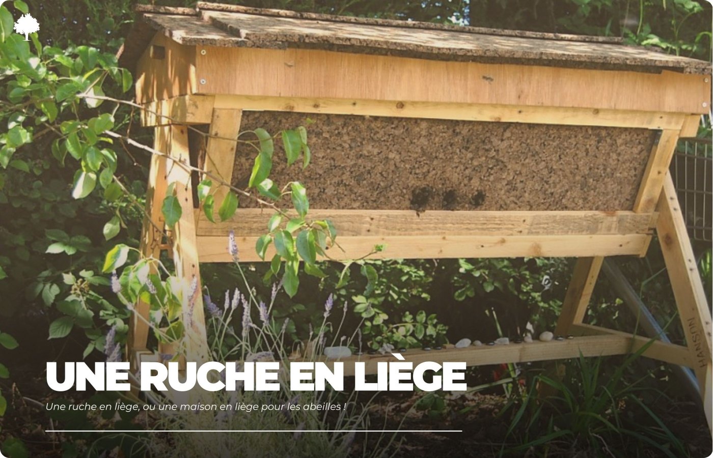 En bikube af kork  et korkhus til bierne!