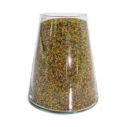 Coloured cork granules