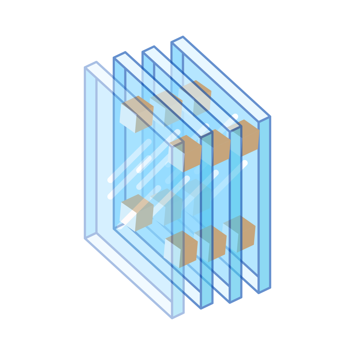 Cork pads for glass protection Cork spacers