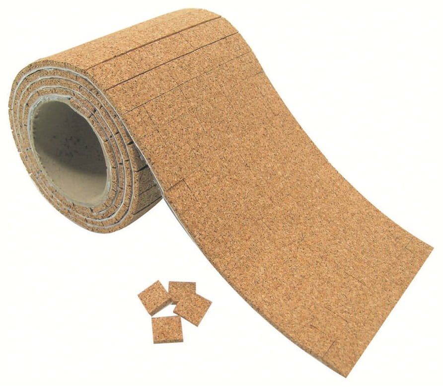 Kork afstandsstykker på rulle med LowTack - Naturkork eksperter!
