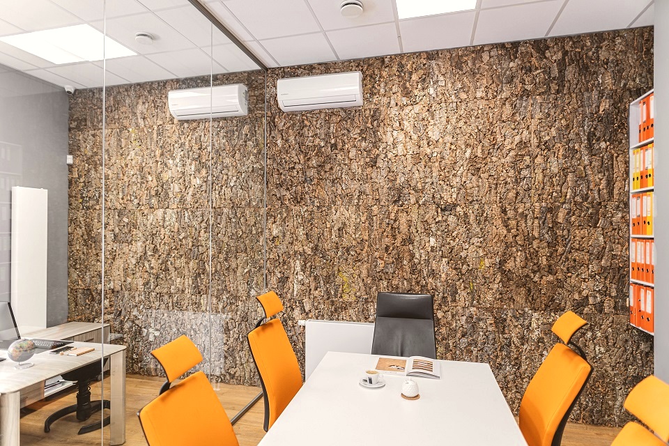 Laminas de corcho para paredes VARIO BLANCO 3x300x600mm