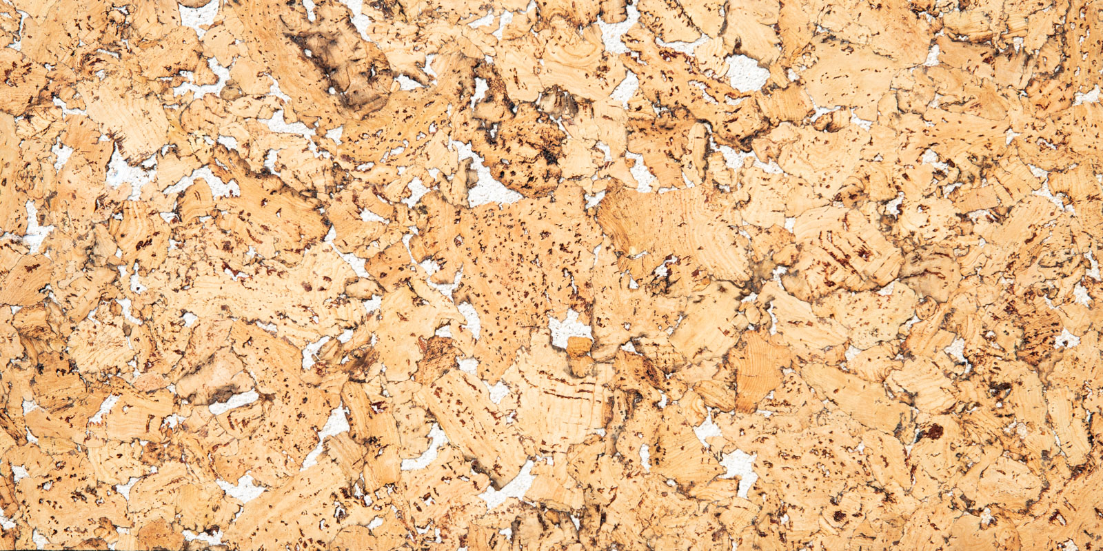 Decorative cork wall tiles HAWAI WHITE 3x300x600mm package 1,98 m2