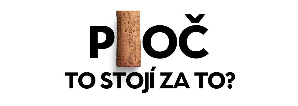 Čern text na prav oblce PROČ TO STOJ ZA TO ? na blm pozad.