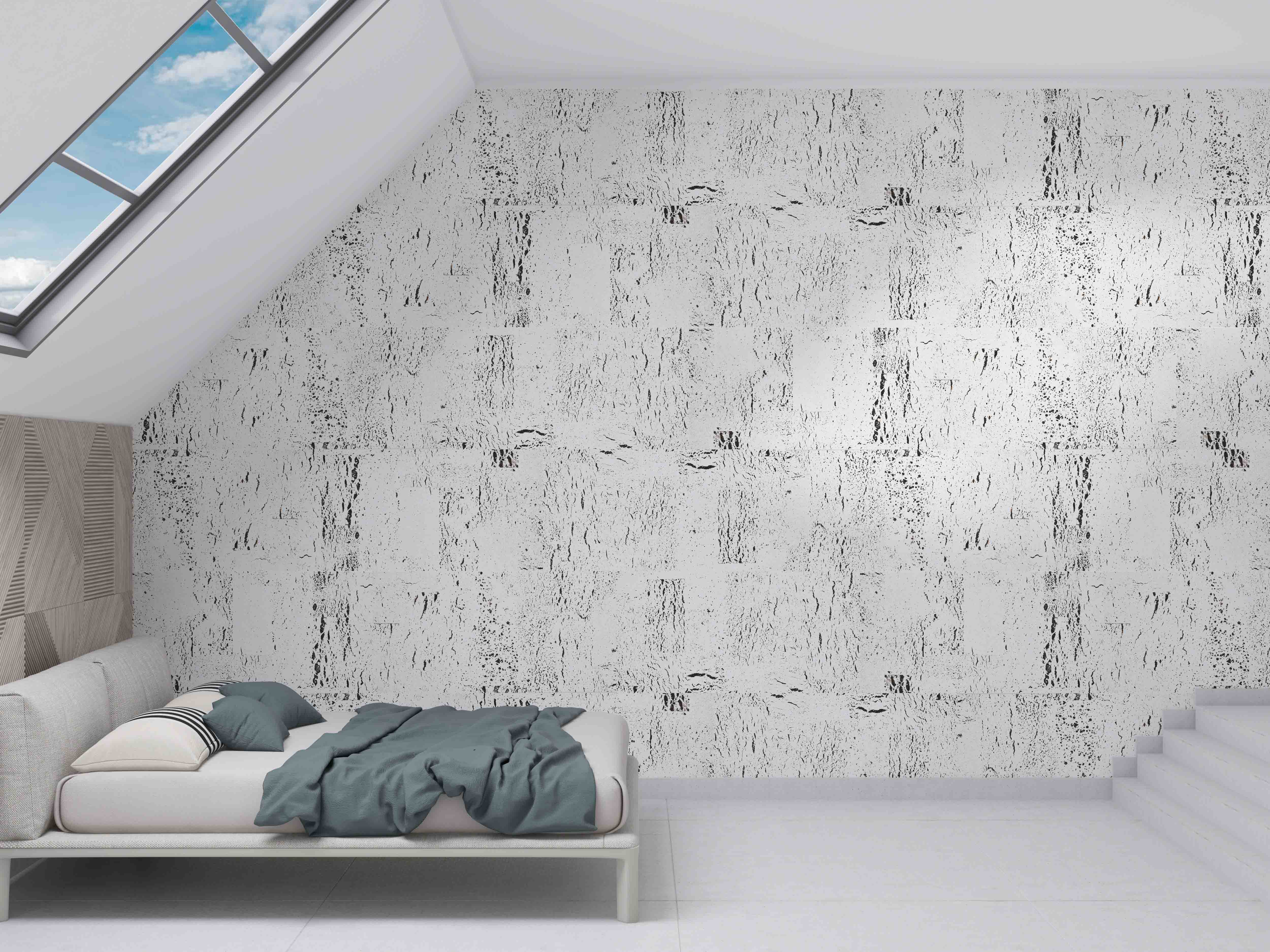 Decorative cork wall tiles HAWAI NATURAL 3x300x600mm - package 1,98 m2