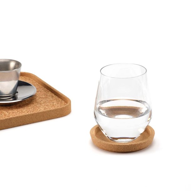 Ronde kurken onderzetter met rand RAVEL � 10 cm