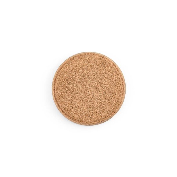Ronde kurken onderzetter met rand RAVEL � 10 cm