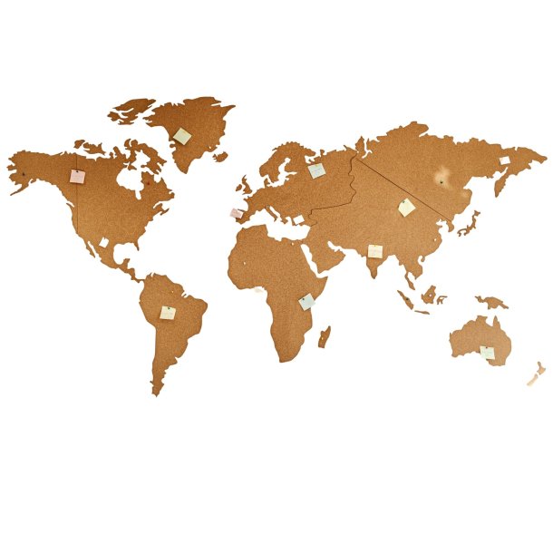 Carte du monde en lige 164x300cm