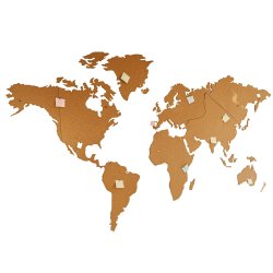 Carte du monde en lige 164x300cm