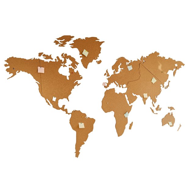 Carte du monde en lige 164x300cm