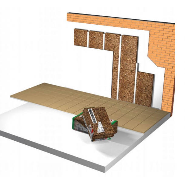 Thermische en akoestische isolatie platen gexpandeerd kurk 25x500x1000mm - BESTSELLER!