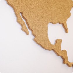 Carte du monde en lige 107x200cm