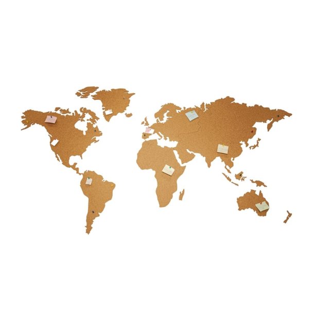 Carte du monde en lige 107x200cm