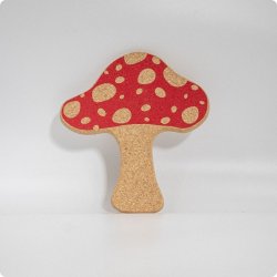 Paddenstoel kurk beker onderzetter 250230mm