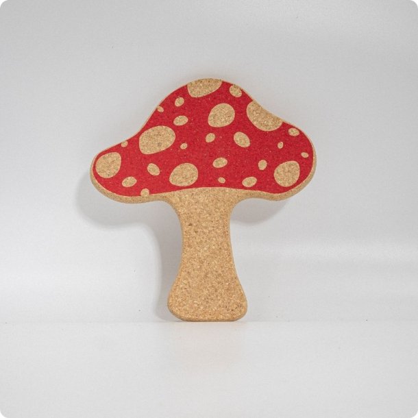 Paddenstoel kurk beker onderzetter 250230mm