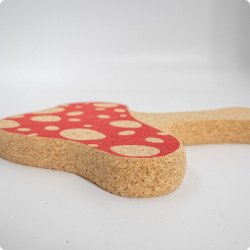 Paddenstoel kurk beker onderzetter 250230mm