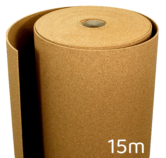 Rouleau liège 3mm(10mx1m) - à moyens grains - Isolation