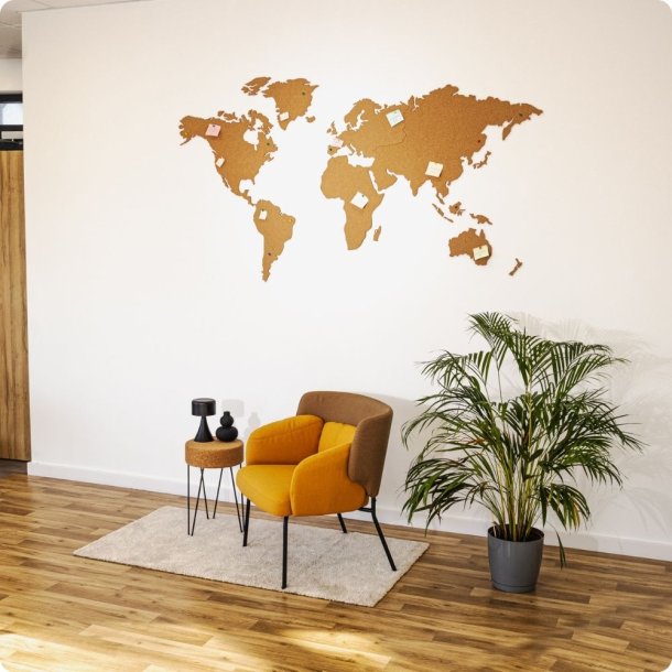 Carte du monde en lige 107x200cm