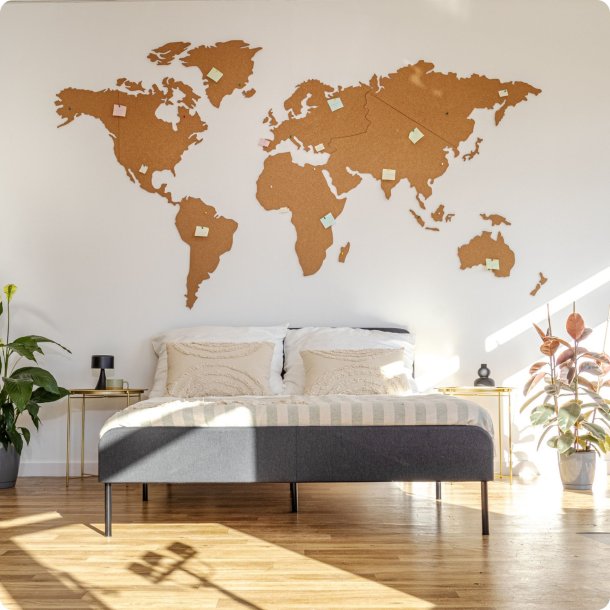 Carte du monde en lige 164x300cm