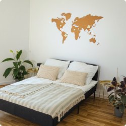 Wereldkaart kurk 80x150cm - BESTSELLER!