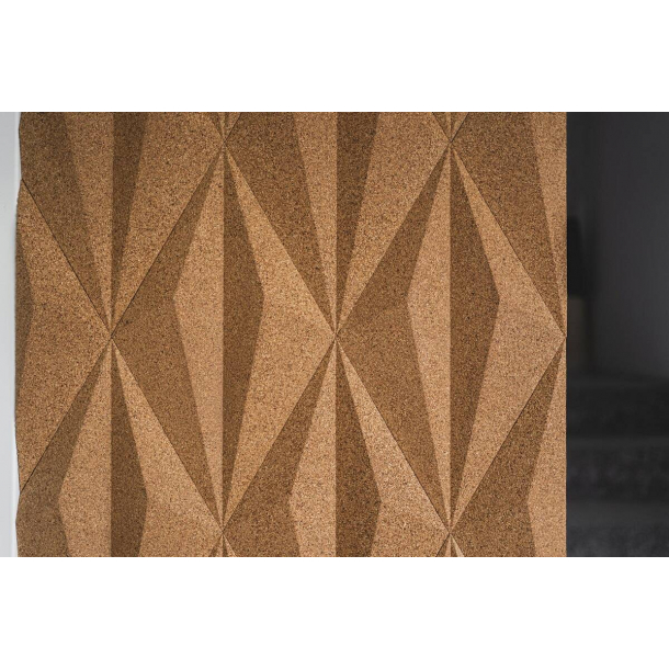 Unique and decorative MAROON cork wall tiles 3D LINE