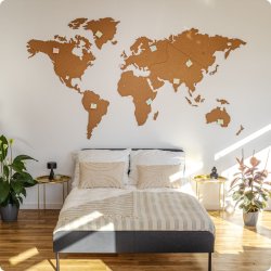 Carte du monde en lige 164x300cm