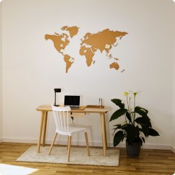 Wereldkaart kurk 80x150cm - BESTSELLER!