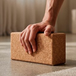 Yoga-Block aus Naturkork 22,5&times;10&times;7,5 cm HARVEY