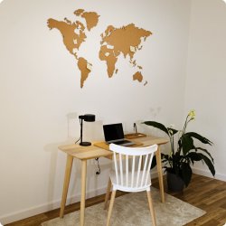 Wereldkaart kurk 80x150cm - BESTSELLER!