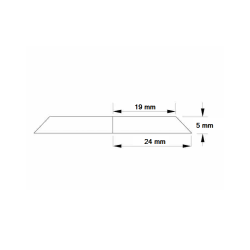 Spoorweg kurk ballastbed schaal H0 Micro Pakket 10 Stroken x 45cm