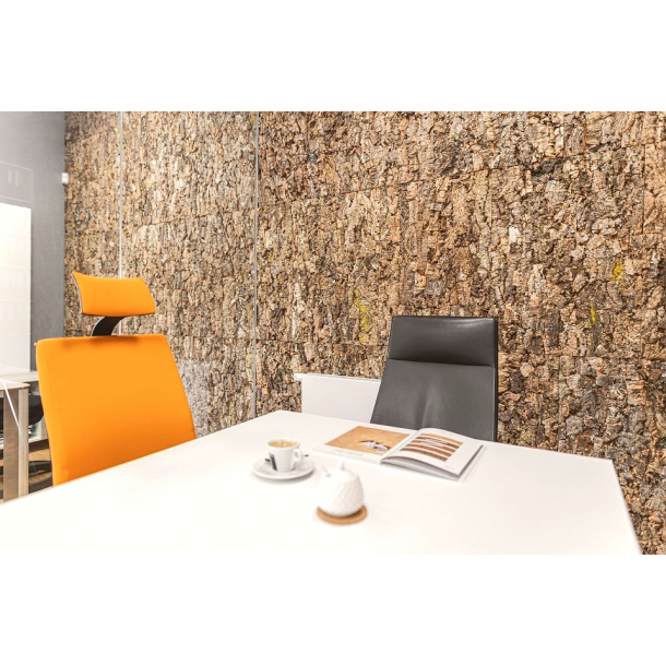SELF ADHESIVE Decorative wall cork bark VIRGIN (915 x 610 x 25 mm) - BESTSELLER!