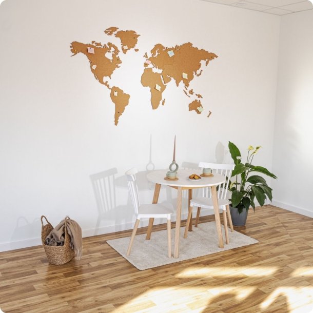 Carte du monde en lige 107x200cm