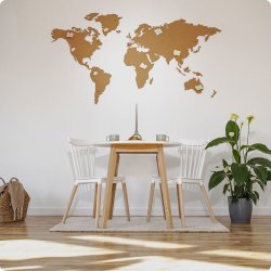 Carte du monde en lige 107x200cm