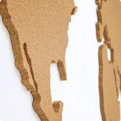 Wereldkaart kurk 80x150cm - BESTSELLER!