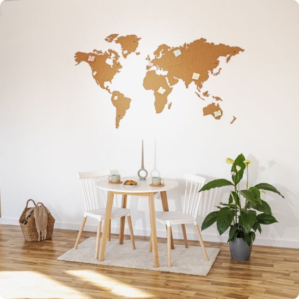 Carte du monde en lige 107x200cm