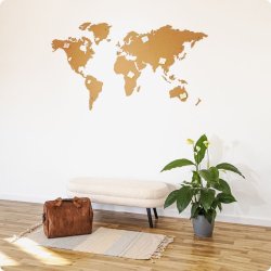 Carte du monde en lige 107x200cm