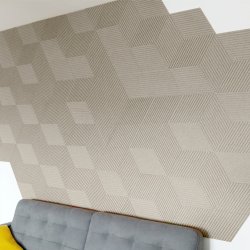 3D STRIPE WEISS - exklusiver und dekorativer Wandkork (in Anlehnung an RAL 9001)