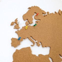 Wereldkaart kurk 80x150cm - BESTSELLER!