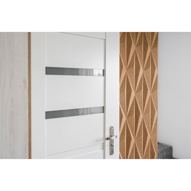 Unique and decorative MAROON cork wall tiles 3D LINE