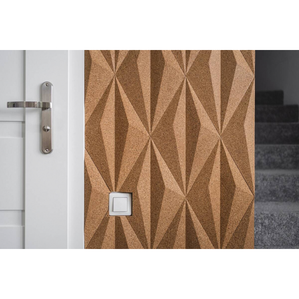 Unique and decorative MAROON cork wall tiles 3D LINE