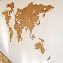 Carte du monde en lige 164x300cm
