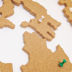 Carte du monde en lige 107x200cm