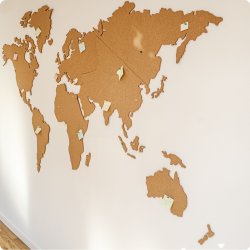 Carte du monde en lige 164x300cm