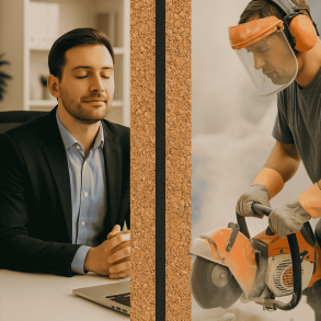 Akustick panely z korku a butylu BitCork Pro 13x500x1000mm