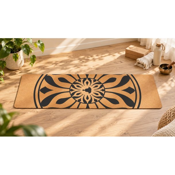 Yogamatta i kork MANDALA POWER