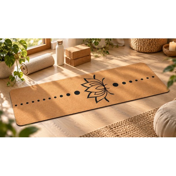 Yogamatta i kork LOTUS AXIS